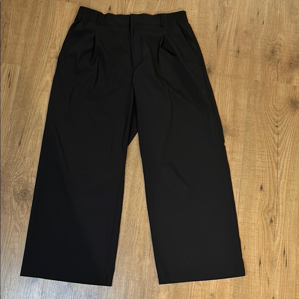 Classic Black Wide-Leg Trousers